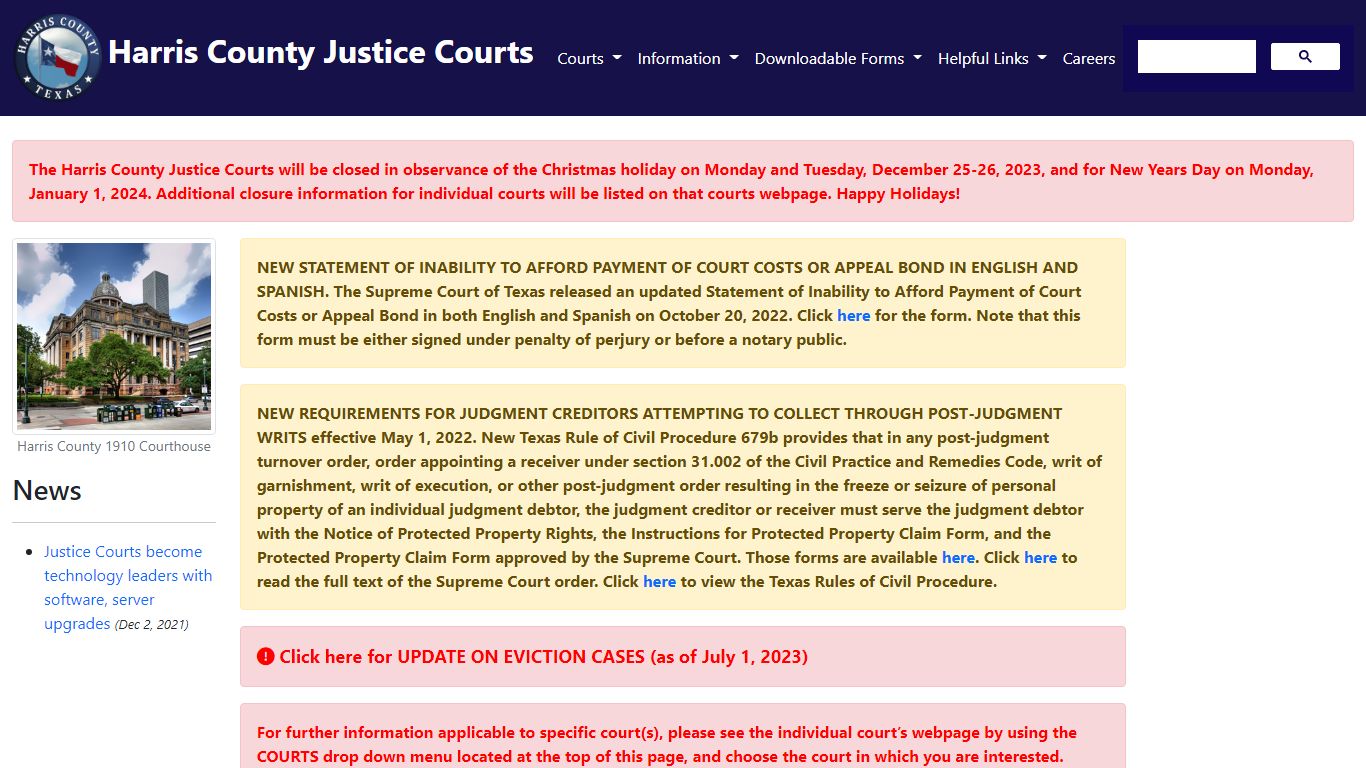 Harris County Justice of the Peace Courts